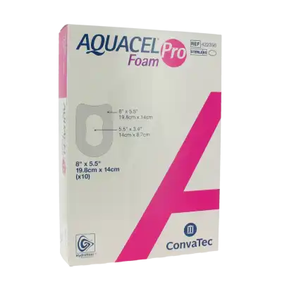 Aquacel Foam Pro Pans Hydrocellulaire Talon Multisite 14x19,8cm B/10 à SAINT-MEDARD-EN-JALLES