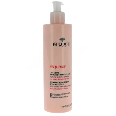 Nuxe Very Rose Lait Corps Hydratant Apaisant Flacon Pompe De 400 Ml à MIRANDE