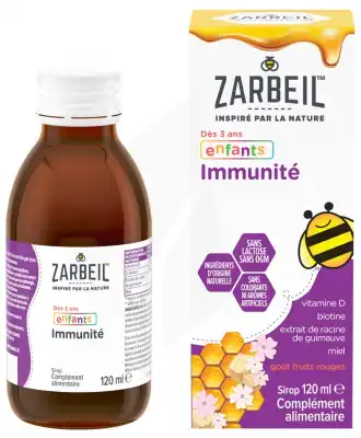 Zarbeil Sirop Immunité Enfant Fruits Rouges Fl/120ml à QUINCY-SOUS-SÉNART