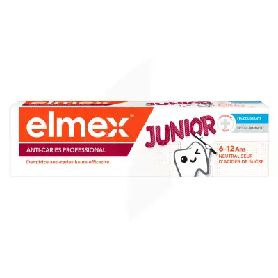 Elmex Anti-caries Professional Dentifrice Junior T/75ml à SAINT-MEDARD-EN-JALLES