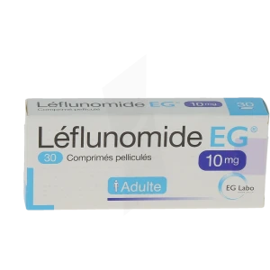 Leflunomide Eg 10 Mg, Comprimé Pelliculé
