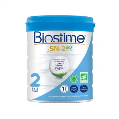Biostime 2 Lait en poudre Bio 6-12 mois B/800g