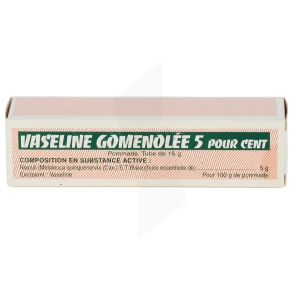Vaseline Gomenolee 5 Pour Cent, Pommade