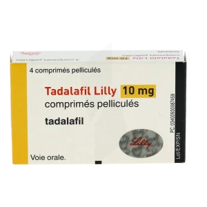 Tadalafil Lilly 10 Mg, Comprimé Pelliculé