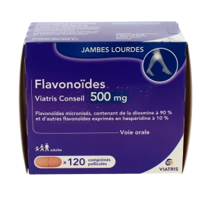 FlavonoÏdes Viatris Conseil 500 Mg Cpr Pell Plq/120