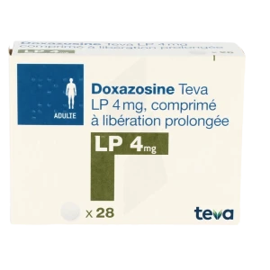 Doxazosine Teva Lp 4 Mg, Comprimé à Libération Prolongée