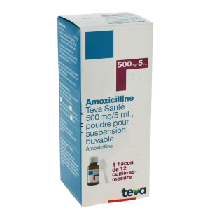 Amoxicilline Teva Sante 500 Mg/5 Ml, Poudre Pour Suspension Buvable