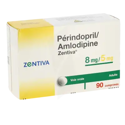 Perindopril/amlodipine Zentiva 8 Mg/5 Mg, Comprimé à Seysses