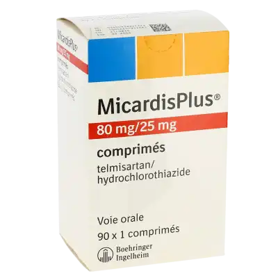 Micardisplus 80 Mg/25 Mg, Comprimé à Paris