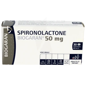 Spironolactone Biogaran 50 Mg, Comprimé Sécable