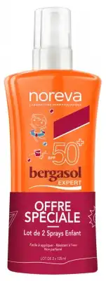 Noreva Bergasol Expert Spf50+ Spray Enfant 2fl/125ml à BRASSAC-LES-MINES