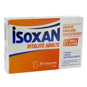 Isoxan Vitalité Adulte Comprimés B/20 à Obernai