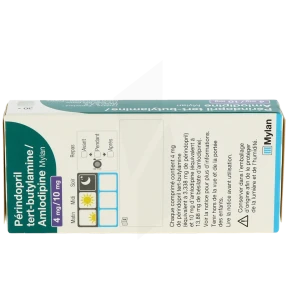 Perindopril Tert-butylamine/amlodipine Viatris 4 Mg/10 Mg, Comprimé