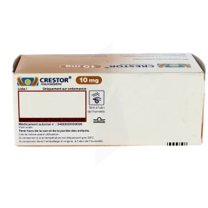 Crestor 10 Mg, Comprimé Pelliculé