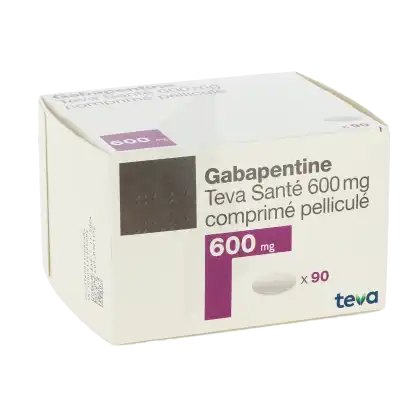 Gabapentine Teva Sante 600 Mg, Comprimé Pelliculé à Paris
