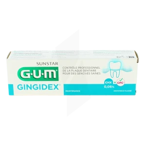 Gum Gingidex 0,06% Gel Dentifrice Gencives Maintenance T/75ml