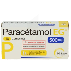 Paracetamol Eg 500 Mg, Comprimé