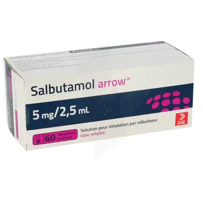 Salbutamol Arrow 5 Mg/2,5 Ml, Solution Pour Inhalation Par Nébuliseur En Récipient Unidose à Hagetmau