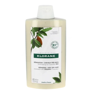 Klorane Beurre Cupuaçu Bio Shampoing Cheveux Très Secs 400ml