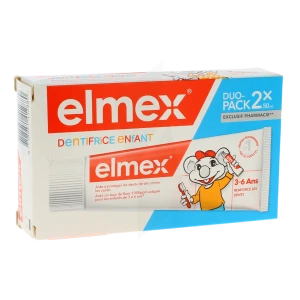Elmex Enfant Dentifrice 3-6 Ans 2 Tubes De 50 Ml