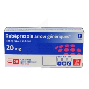 Rabeprazole Arrow Generiques 20 Mg, Comprimé Gastro-résistant