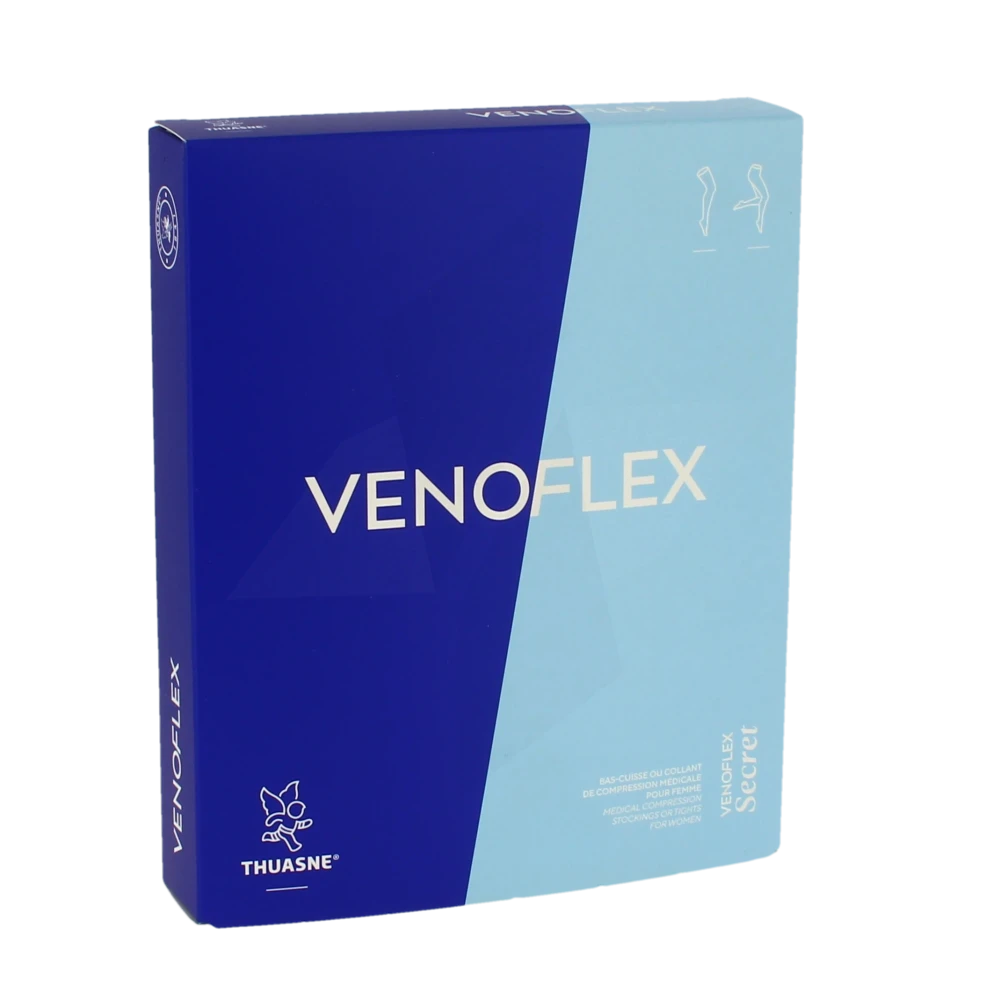 Thuasne Venoflex Secret 2 Bas Antiglisse Femme Beige Doré T4n+