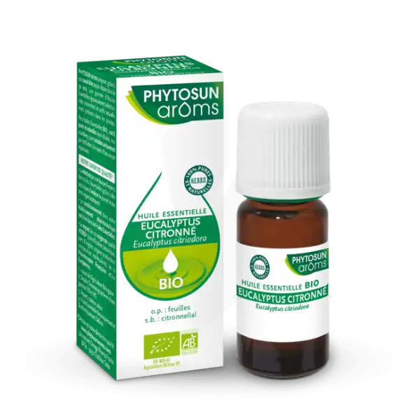 Phytosun Arôms Huile Essentielle Bio Eucalyptus Citronné Fl/10ml