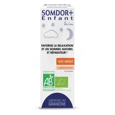 Granions Somdor+ Enfant Sommeil Sirop Abricot Fl/125ml