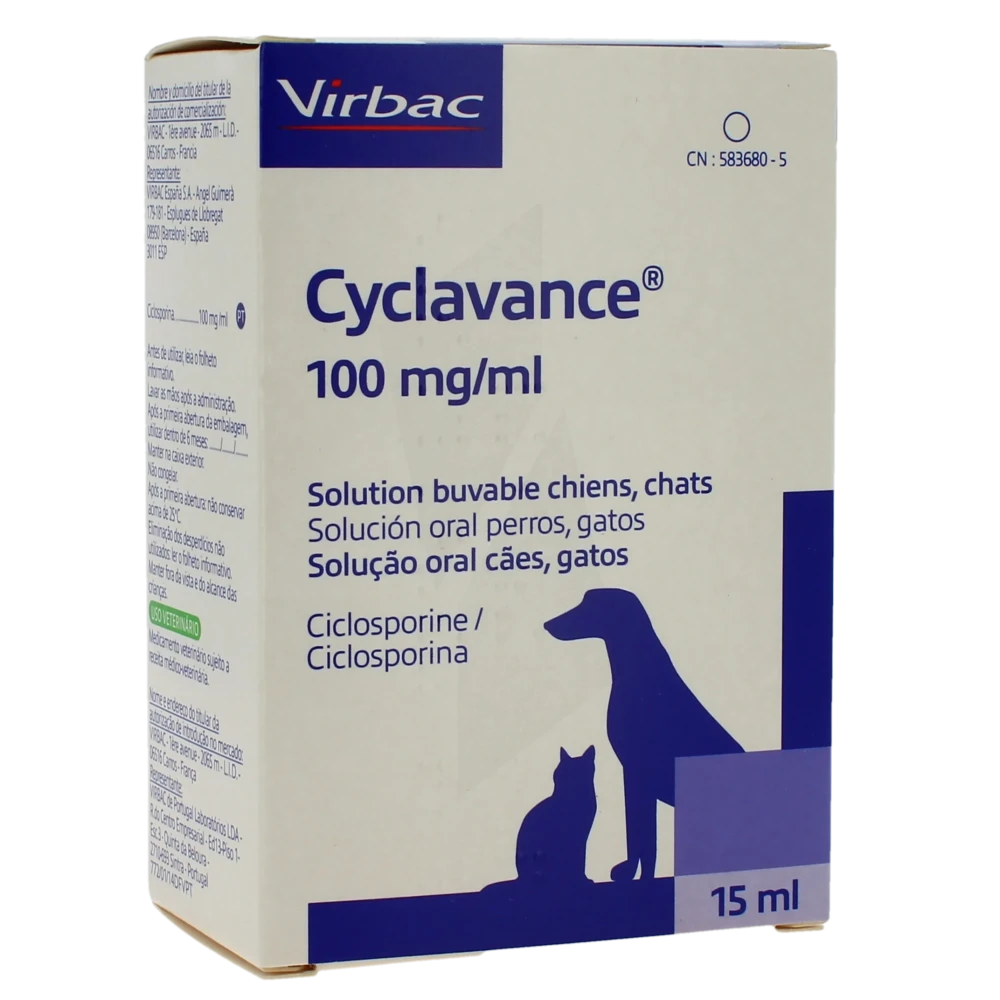 Cyclavance 100 Mg/ml Solution Buvable Pour Chiens Et Chats, Solution Buvable