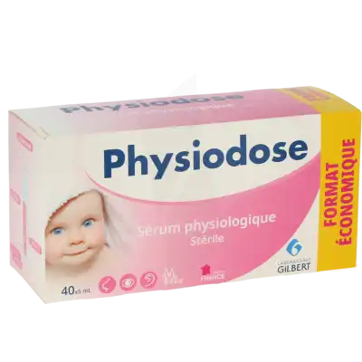 Physiodose Solution Sérum Physiologique 40unidoses/5ml à AIMARGUES