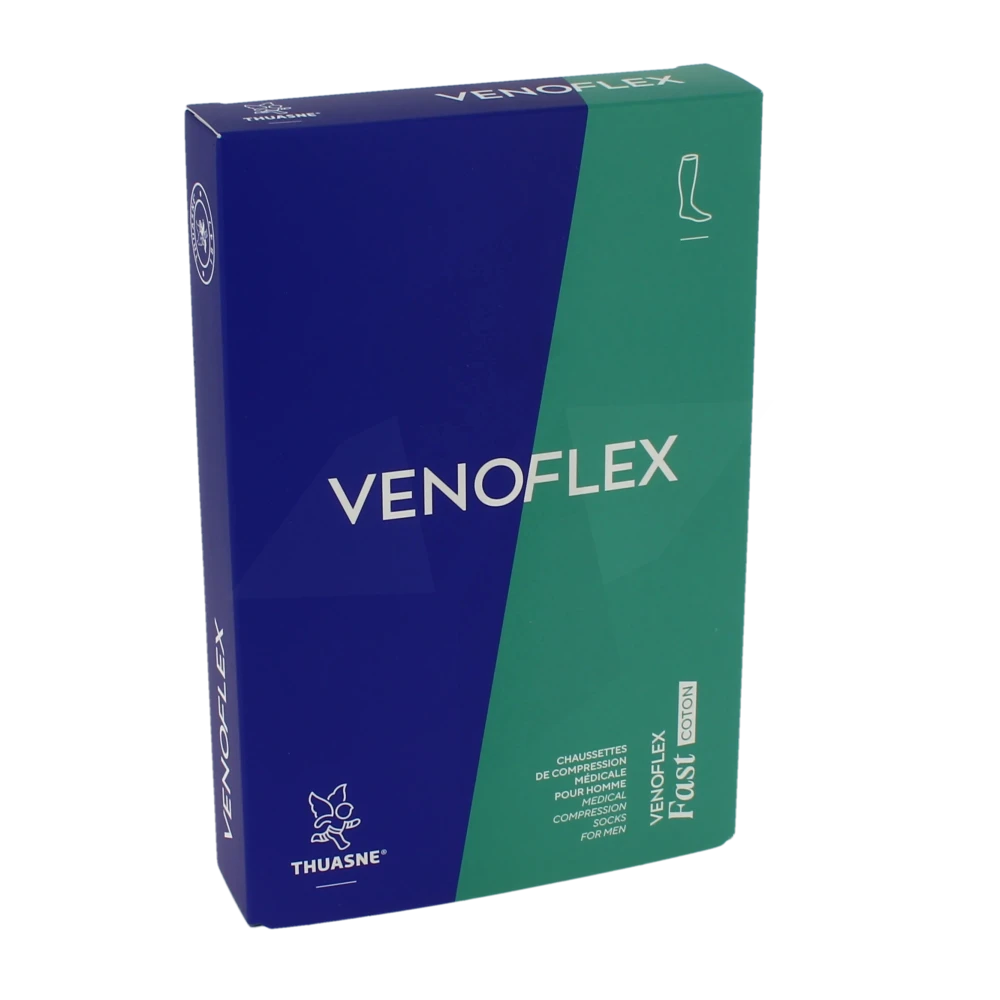 Venoflex Fast 2 Chaussette Homme Côte Ardoise Taille 2n