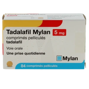 Tadalafil Mylan 5 Mg, Comprimé Pelliculé