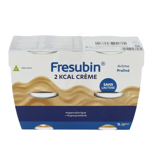 Fresubin 2 Kcal Crème Nutriment Praliné 4pots/200g