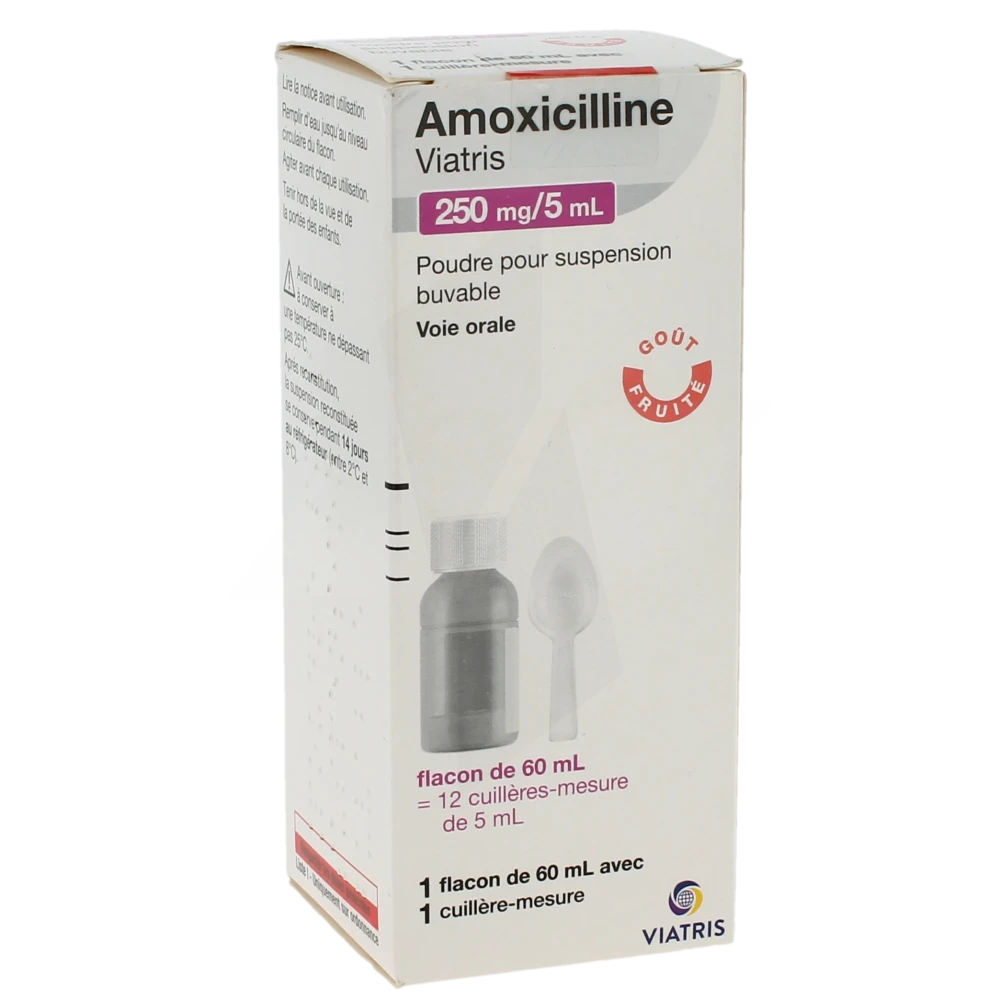 Amoxicilline / Acide Clavulanique Viatris 500 Mg/62,5 Mg Adultes, Comprimé Pelliculé (rapport Amoxicilline/acide Clavulanique : 8/1)