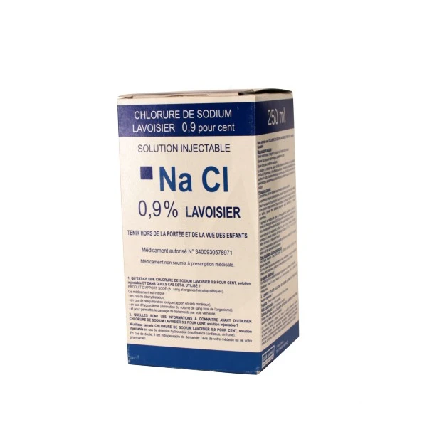Chlorure de Sodium 0,9% Flacon plastique injectable - Lavoisier