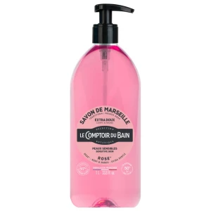 Le Comptoir Du Bain Savon Liquide De Marseille Rose Fl Pompe/1l