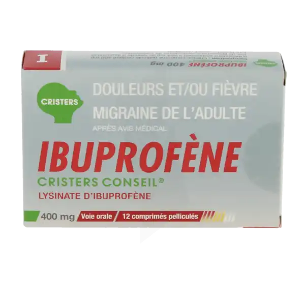 Ibuprofene Cristers Conseil 400 Mg, Comprimé Pelliculé