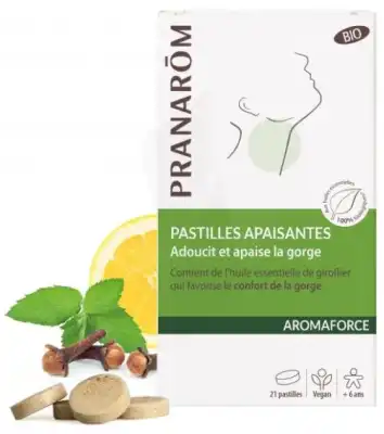 Pranarôm Aromaforce Pastilles apaisantes+ B/21