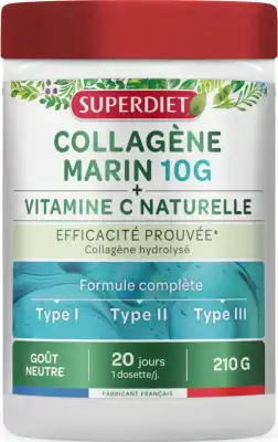 Superdiet Collagène Marin + Vitamine C Poudre Pot/210g à Toulouse