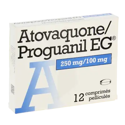 Atovaquone/proguanil Eg 250 Mg/100 Mg, Comprimé Pelliculé à Paris