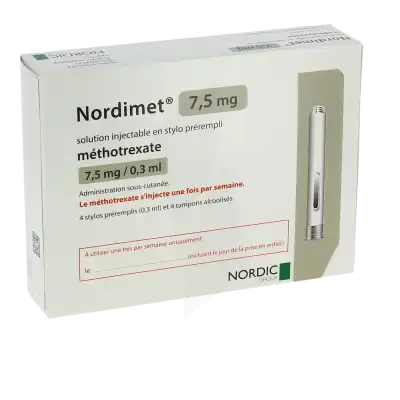 Nordimet 7,5 Mg, Solution Injectable En Stylo Prérempli à Agen