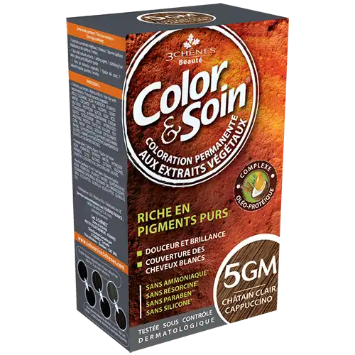 Color&soin Kit Coloration Permanente 5gm Châtain Clair Cappucino
