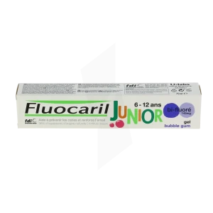 Fluocaril Junior Dentifrice Bubble Gum 6-12ans T/75ml