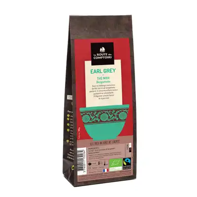 La Route Des Comptoirs Earl Grey Noir Thé Noir Bio à La Bergamote 100g à QUETIGNY