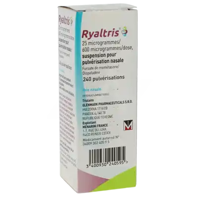RYALTRIS 25 microgrammes/600 microgrammes/dose, suspension pour pulvérisation nasale