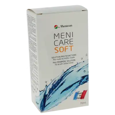 Menicaresoft Solution multifonctions pour toutes les lentilles souples 70ml
