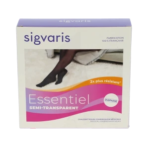 Sigvaris Essentiel Semi-transparent Chaussettes  Femme Classe 2 Brume Small Normal