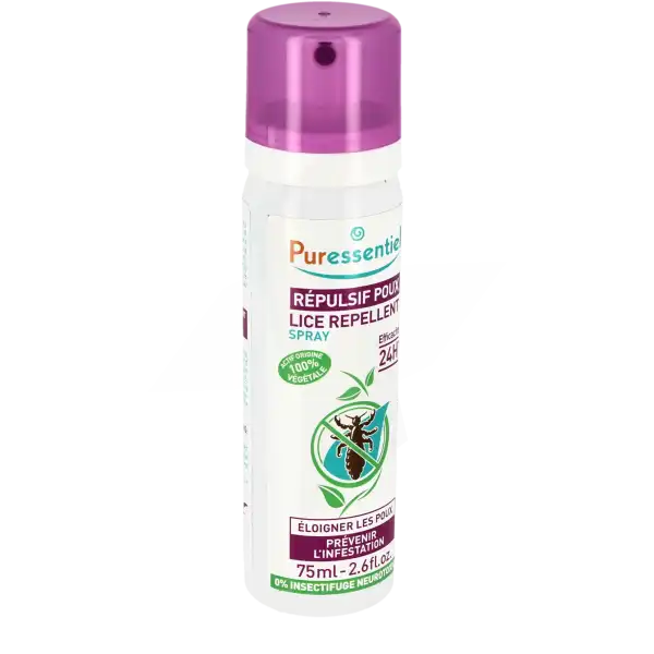 Puressentiel Anti-poux Spray Répulsif Poux - 75 Ml