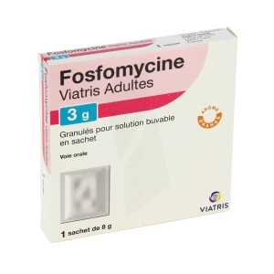 Fosfomycine Viatris Adultes 3 G, Granulés Pour Solution Buvable En Sachet