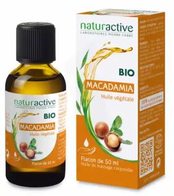 Naturactive Macadamia Huile Végétale Bio Flacon De 50ml à VILLENAVE D'ORNON